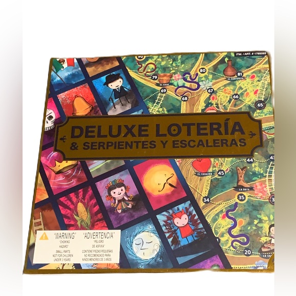 Deluxe Loteria Snake & Ladders 8 MDF boards 128 Class beads Plastic cards.Bingo - Picture 1 of 4
